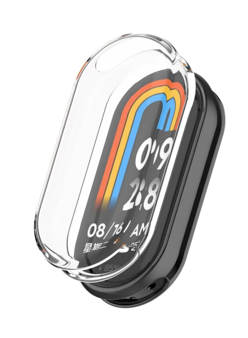 1PCS Protective Screen Film Case for Xiaomi Mi Band 8 Screen Protector Soft TPU with Sensitive Touch Control Miband 8 Accessories Clear - Image 1