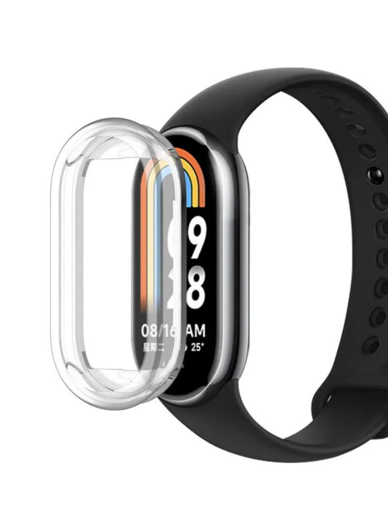 1PCS Protective Screen Film Case for Xiaomi Mi Band 8 Screen Protector Soft TPU with Sensitive Touch Control Miband 8 Accessories Clear - Image 4
