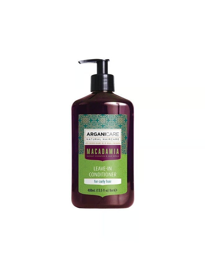 Arganicare Macadamia Leave-in Conditioner for Curly Hair 400ml - Image 1