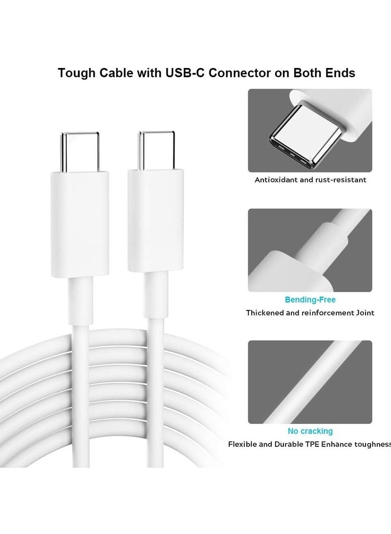 بيوينتي كابل شاحن Type C 60W، متوافق مع iPhone 15، MacBook Pro 2020، iPad Pro 2020، Switch، Samsung Galaxy S20 Plus، S9، S8 Plus، Pixel، أجهزة الكمبيوتر المحمولة وأكثر (2 متر) - Image 3