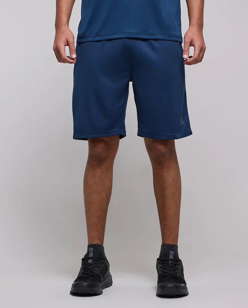 R&B Solid Shorts with Drawstring Waist