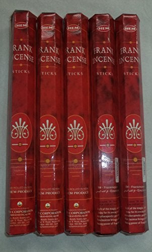 HEM Frankincense 100 Incense Sticks 5 x 20 stick packs