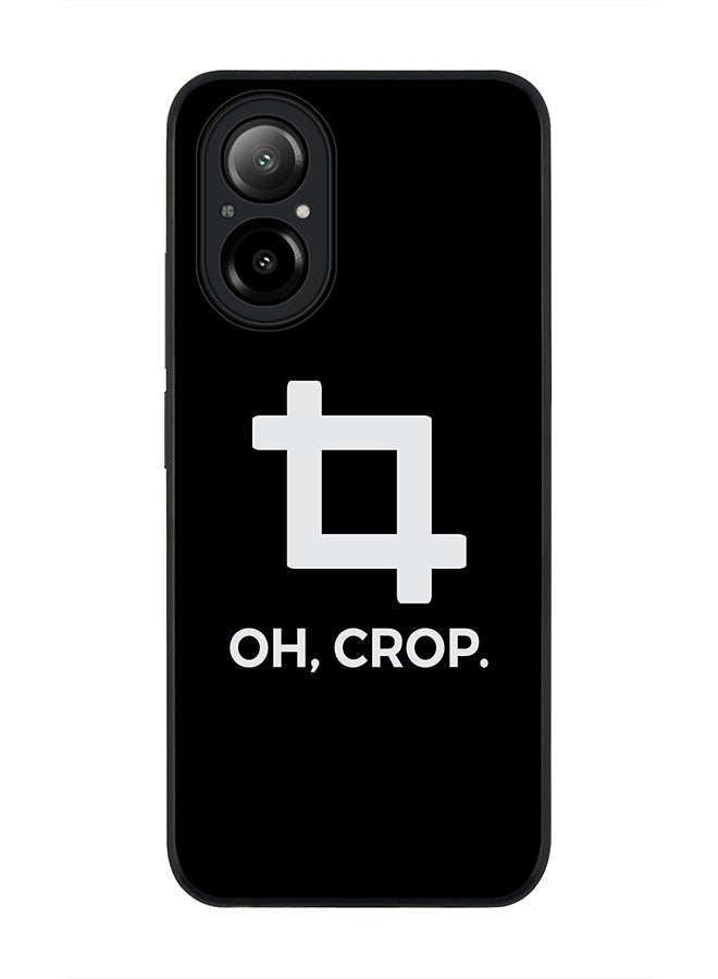 Rugged Black Edge Case for Realme C67 4G, Slim fit Soft Case Flexible Rubber Edges Anti Drop TPU Gel Thin Cover -  Oh Crop