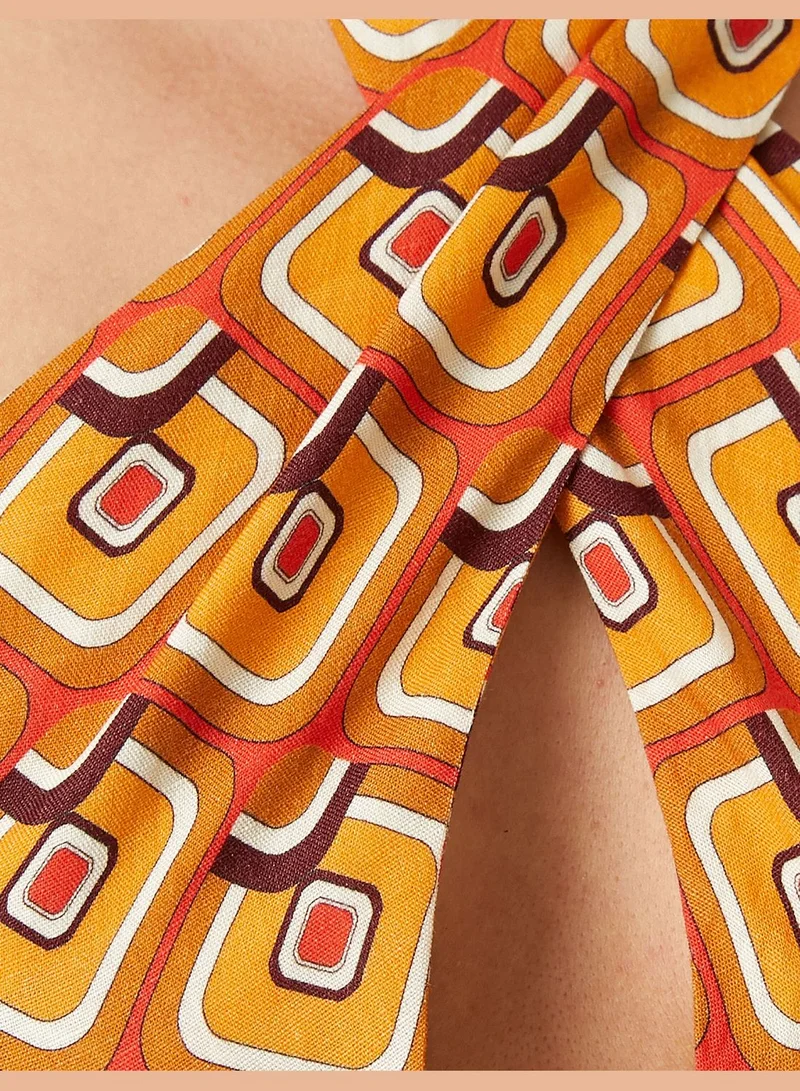 KOTON Patterned Jumpsuits Halter Neck