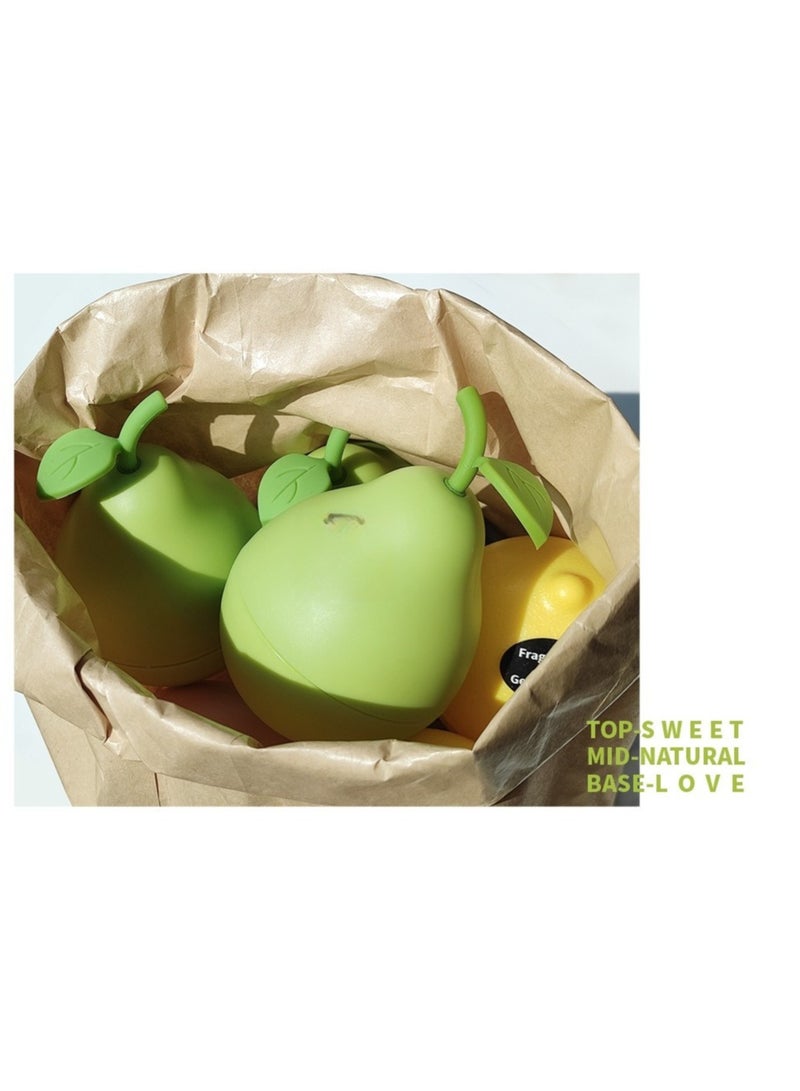 M MIAOYAN Pear Fruit Scent Car Air Freshener – Solid Aromatherapy Ornament for Vehicles, Long-Lasting Deodorizer for Car, Bathroom, or Small Spaces - Image 4