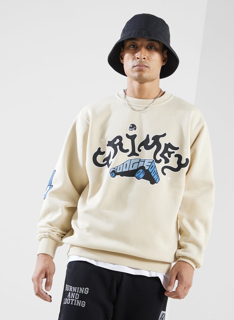 Grimey Causing Panic Vintage Crewneck Sweatshirts  - Image 1