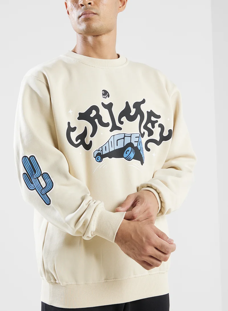 Grimey Causing Panic Vintage Crewneck Sweatshirts