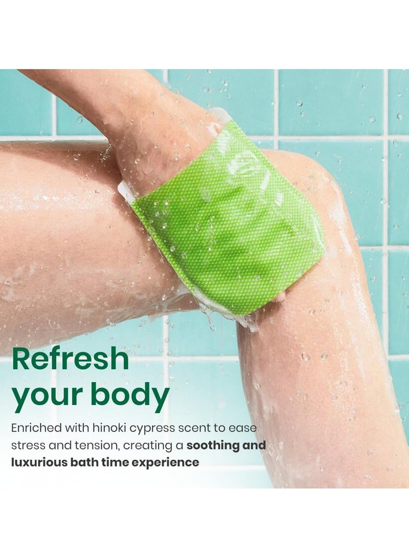 وصفة حمام الأمهات 8 قطع من وسادات تقشير الجسم الكورية الأصلية – منشفة فرك الجسم المقشرة مع العسل والزبادي – قفازات غسيل وتقشير الجسم بالرغوة للبشرة الميتة وللحصول على بشرة ناعمة وملساء - Image 5