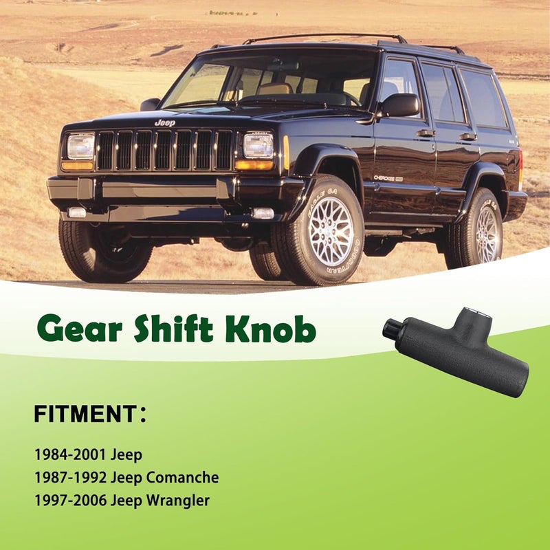 omoZone Automatic Gear Shift Knob Handle for Jeep Cherokee, Comanche & Wrangler - Replaces 52104028 - Image 3