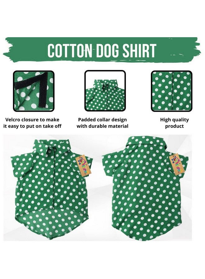 Western Era Super Soft Trendy Printed Shirt, Ultra Comfort Dog Apparel, Cotton Printed Breathable Basic Vest Dog Shirt, Cute Lightweight Thin Shirt For Your Furries (Xxxlarge - 30 Inch) (Polka Green) - Image 3