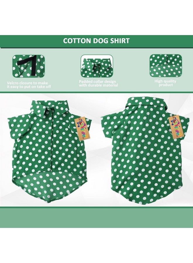 Western Era Super Soft Trendy Printed Shirt, Ultra Comfort Dog Apparel, Cotton Printed Breathable Basic Vest Dog Shirt, Cute Lightweight Thin Shirt For Your Furries (Xxxlarge - 30 Inch) (Polka Green) - Image 4