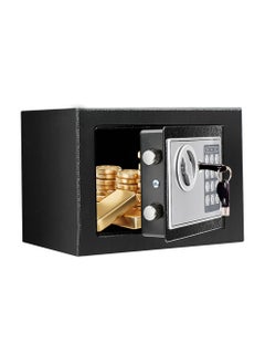 POWER Security Safe Digital Safe Electronic Steel Lock Box with Keypad to Protect Money Jewelry Passports for Home Business or Travel Black  - Image 1