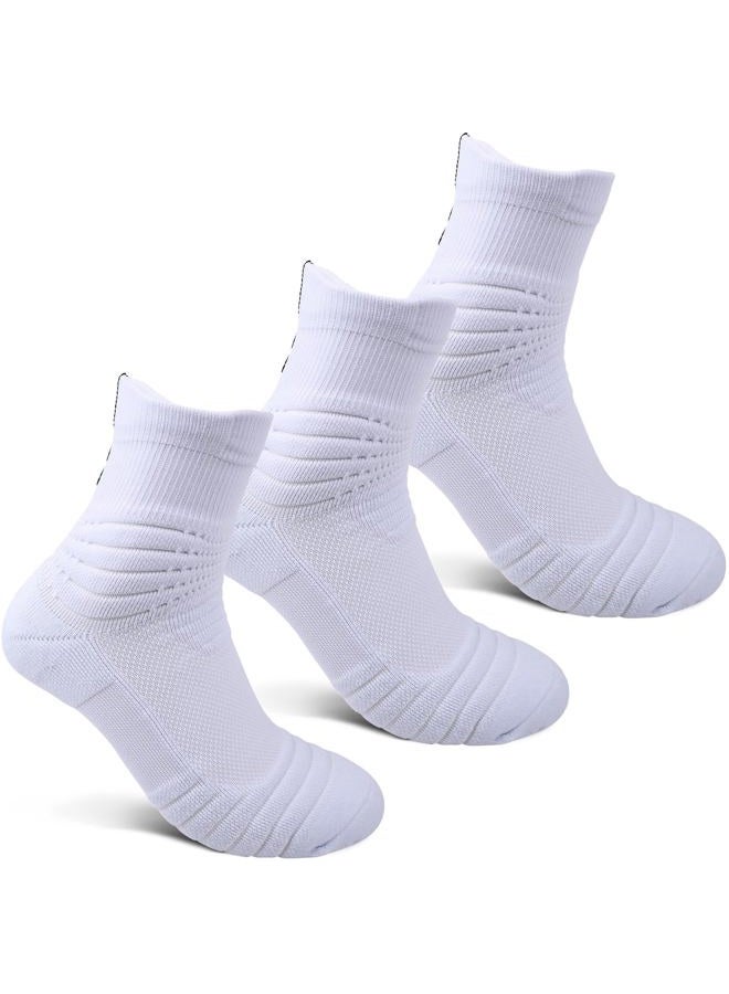 JHM Thick Protective Sport Cushion Elite Basketball Compression Athletic Socks - Image 1