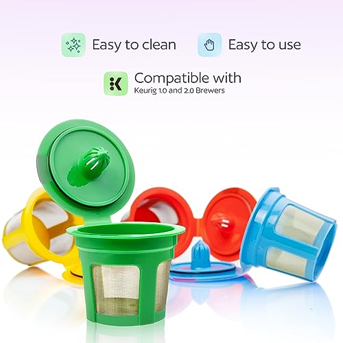 GoodCups 4 Reusable K Cups for Keurig - 4 Colors Refillable Kcups Coffee Filters for Keurig Coffee Makers - Image 3