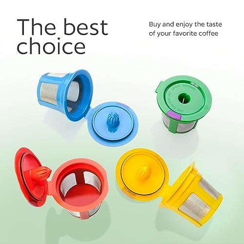 GoodCups 4 Reusable K Cups for Keurig - 4 Colors Refillable Kcups Coffee Filters for Keurig Coffee Makers - Image 5