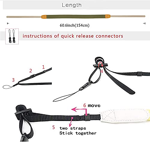 Eorefo Camera Strap Camera Neck Strap with Quick-release Buckles for Mirrorless Camera.(Black) - Image 4