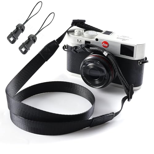 Eorefo Camera Strap Camera Neck Strap with Quick-release Buckles for Mirrorless Camera.(Black) - Image 1