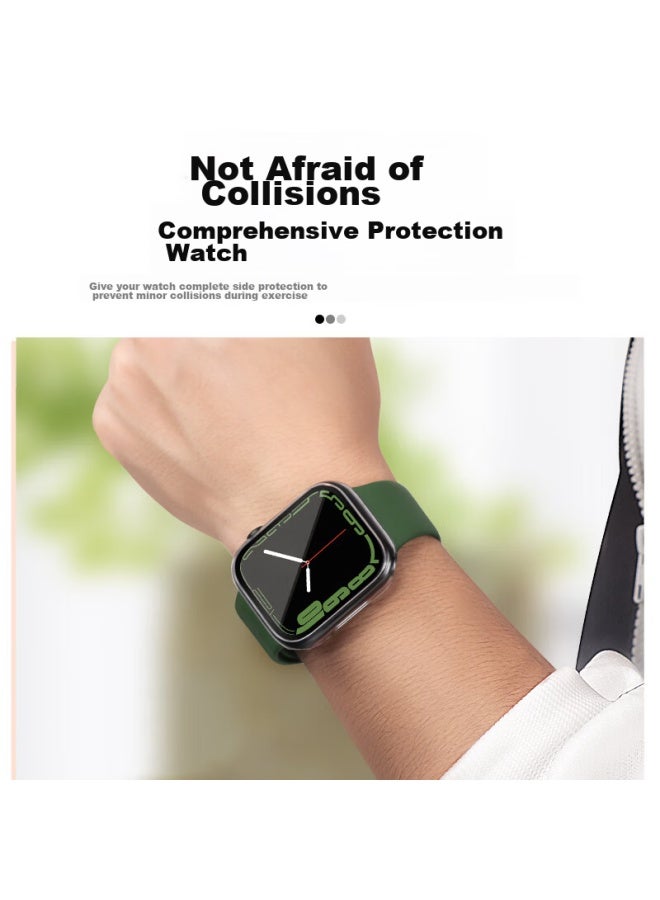 Wei Qiantu Weiquantu Apple Watch Iwatch10 واقي Apple Watch S10/ultra2 زجاج مقوى شاشة كاملة مضاد للسقوط 46mm غلاف فيلم متكامل - Image 5