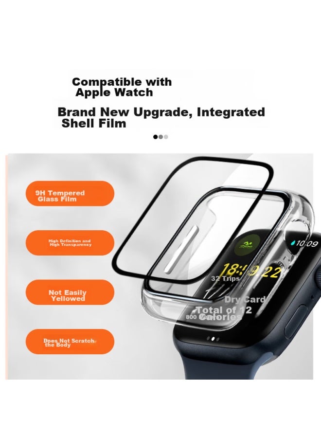 Wei Qiantu Weiquantu Apple Watch Iwatch10 واقي Apple Watch S10/ultra2 زجاج مقوى شاشة كاملة مضاد للسقوط 46mm غلاف فيلم متكامل - Image 3