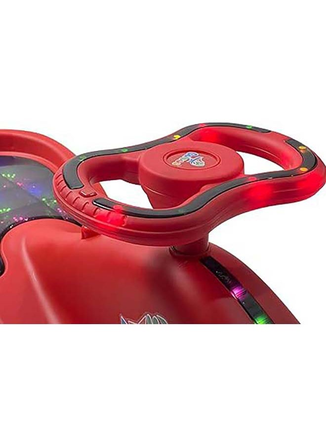 AL BADER Magic Swing Cars for Kids, Twister Magic Ride on Kids Car with LED Wheels, Kids Push Ride on Car With Lighted Seat, Strongest and Smoothest Twister Magic Ride Car for Kids With Music, Red  - Image 5