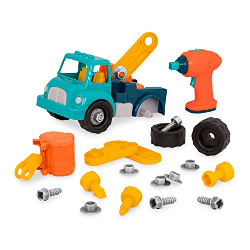 Battat – Classic Construction Toy – Pretend Play Tools – Toddler Trucks – Dexterity Building Toy – 3+ Years– Take – Apart Crane - Image 4