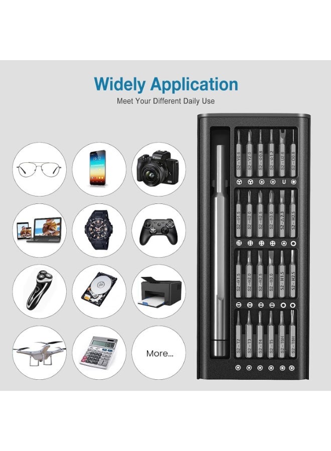25-in-1 Small Precision Screwdriver Set, Professional Magnetic Mini Repair Tool Kit for Phone, Computer, Watch, Laptop, Macbook, Game Console, Electronic Jewelry, Toys, Computer, Eyeglass Repair - Image 4