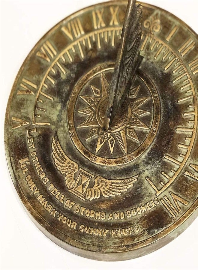 Rome Industries 1820 Solid Brass Colonial Sundial - Image 4