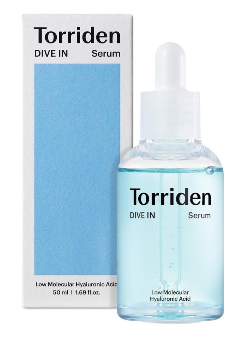 Torriden - DIVE-IN Low-Molecular Hyaluronic Acid Serum, 1.69 fl oz | Fragrance-free Face Serum for Dry, Dehydrated, Oily Skin | Vegan, Clean, Cruelty-Free Korean Skin Care - Image 1