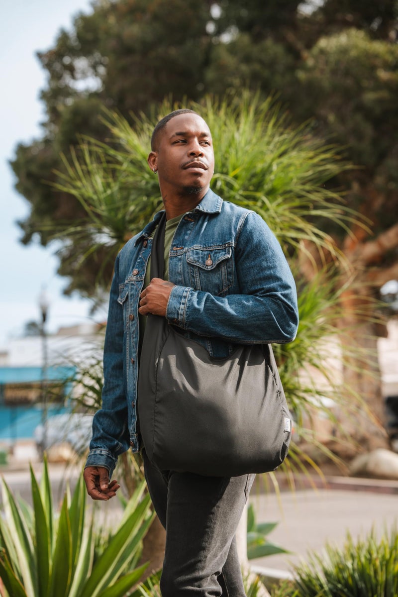 ChicoBag Sling rePETe + Refine | Eco-friendly Messenger-Style Reusable Tote Bag (Sage) - Image 5