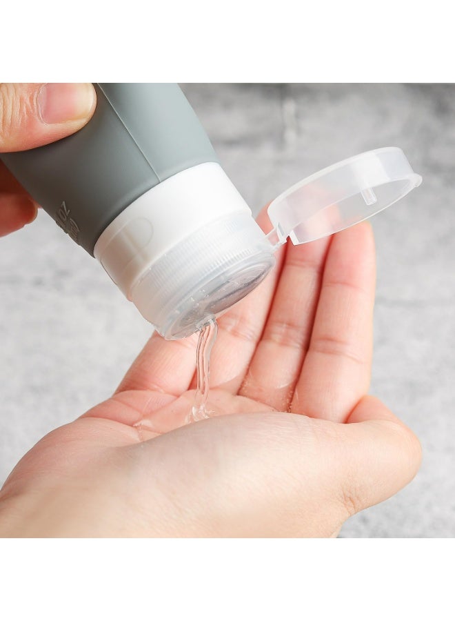 ووفيكسر مجموعة من 16 زجاجة سفر - حاويات سيليكون مانعة للتسرب وقابلة للضغط لمستحضرات التجميل والبلسم والشامبو واللوشن وغسول الجسم - Image 3