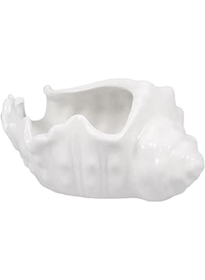 White Ceramic Jewelry Dish Trinket Tray Ring Holder Organizer for Vanity Desktop Storage - Image 1