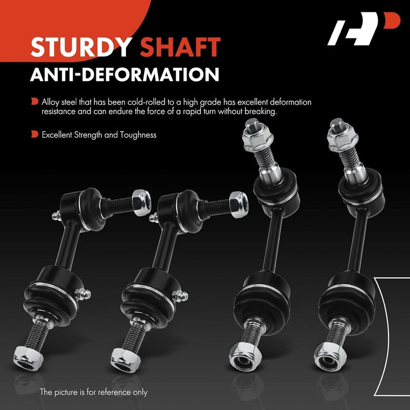 A-Premium 4Pcs Front and Rear Sway Bar Links Stabilizer links Compatible with Ford Expedition Lincoln Navigator 2003 2004 2005 - Image 3