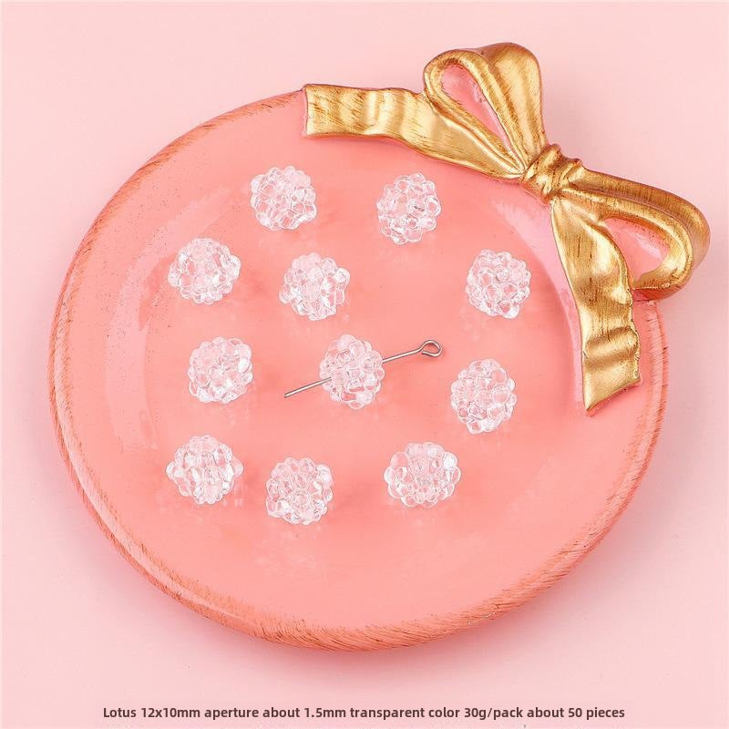 Acrylic Butterfly Bow Star Rose Beads DIY Jewelry Craft #19 Lotus