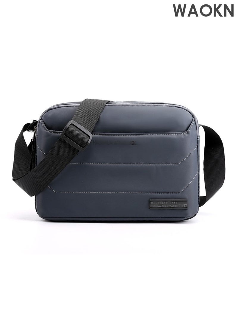 WAOKN Messenger Bag Small Crossbody Bags , Shoulder Bag for Men or Women , Sling Bag Travel Bag for Work Business Satchel Bags Purse , waterproof and wear-resistant , lightweight and portable , unisex , (Grey) . - Image 1