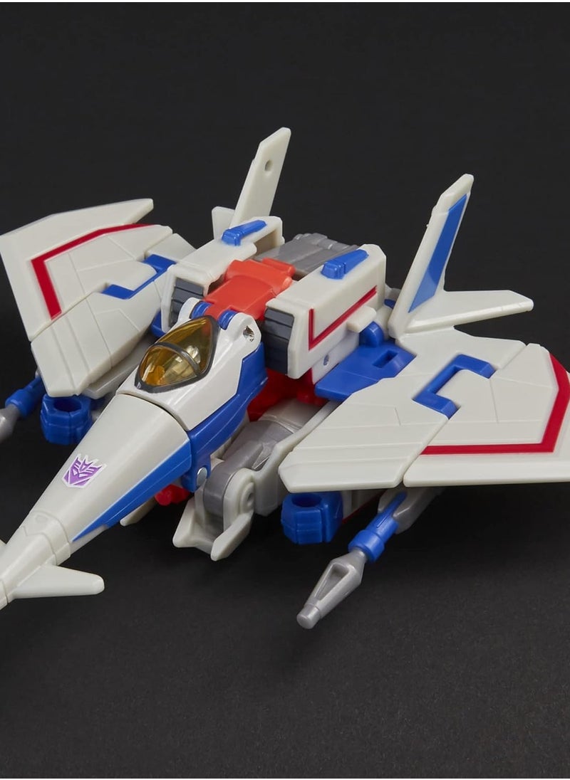 TRANSFORMERS - Transformers Bumblebee Cyberverse Adventures Toys Deluxe Class Starscream Action Figure, Seeker Strike Action Attack, 5-inch - Image 1