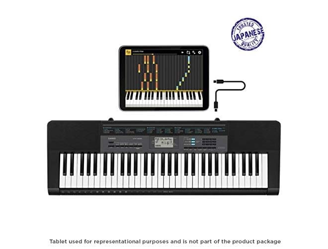 CASIO لوحة مفاتيح محمولة CTK-2550 بـ 61 مفتاح، أسود، لوحة مفاتيح CTK2500 - Image 3