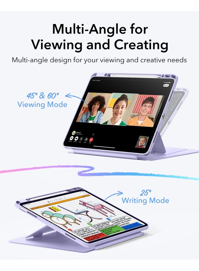 اي اس ار غطاء لجهاز iPad Air مقاس 13 بوصة M3/M2 (2025/2024)، غطاء قائم عمودي، زوايا متعددة للوقوف، غطاء فائق الاستقرار لجهاز iPad Air 13 مع حامل قلم، سلسلة Flip - - Image 3