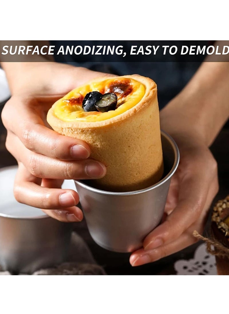 Pudding Mould, 10 Pack Aluminum Baking Cups Cake Mold Nonstick Egg Tart Moulds Panna Cotta Mould Individual Dariole Muffin Tins Mini Cupcake Ideal for Kitchen DIY - pzsku/ZD3441BEC9402335C139AZ/45/_/1687230990/e5de815d-2a3b-4da0-a87b-346e702334c4