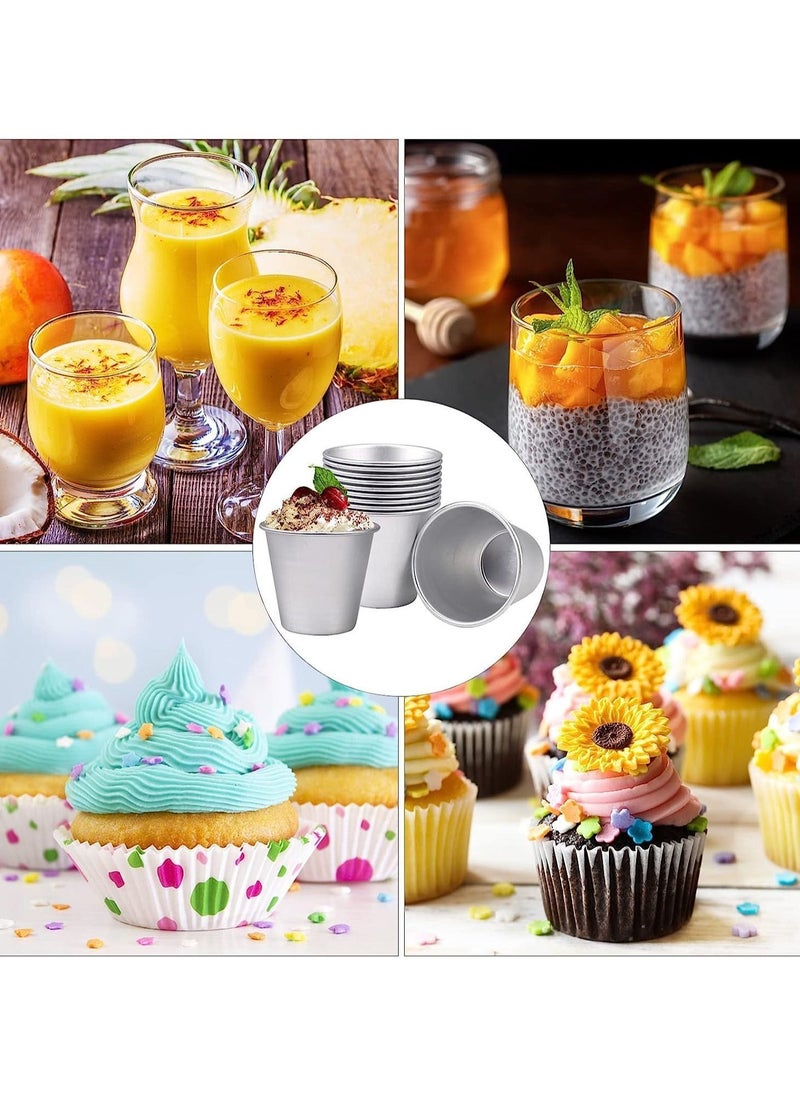 Pudding Mould, 10 Pack Aluminum Baking Cups Cake Mold Nonstick Egg Tart Moulds Panna Cotta Mould Individual Dariole Muffin Tins Mini Cupcake Ideal for Kitchen DIY - pzsku/ZD3441BEC9402335C139AZ/45/_/1687230991/fdb40dae-3904-4078-8995-1f30103d1c89