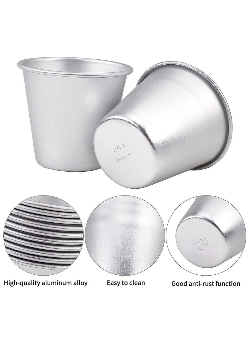 Pudding Mould, 10 Pack Aluminum Baking Cups Cake Mold Nonstick Egg Tart Moulds Panna Cotta Mould Individual Dariole Muffin Tins Mini Cupcake Ideal for Kitchen DIY - pzsku/ZD3441BEC9402335C139AZ/45/_/1687230992/97cc0253-918d-4207-ae46-209cefca3988