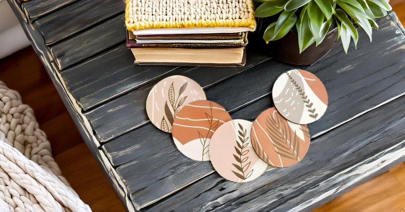 My Creative Hut Tea Coasters Set of 6, Beautiful Design with Stand for Tea Cups, Coffee Mugs, and Glasses, Ideal for Gifting Rakhi, Diwali (Jungle) - Image 2