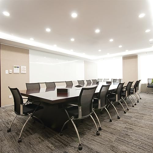 wipro Polycarbonate Garnet 18W Round LED Alpha Panel | Cool White Light (6500K) | Recessed Down Light for False Ceiling | Cutout - 159Mm | Pack of 6 - Image 3