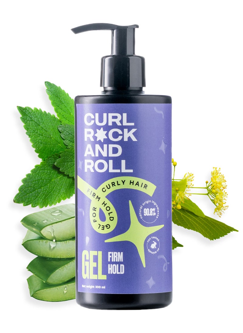CURL ROCK AND ROLL - Curl Rock and Roll Hair Styling Gel - Moisturizes and Nourishes - Paraben-Free & Sulfate-Free - Strong Hold, 300 ml - Image 1