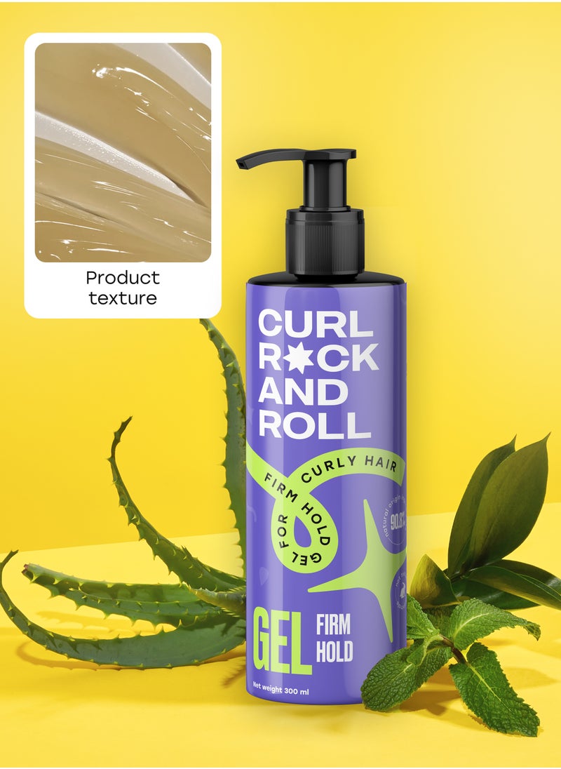 CURL ROCK AND ROLL - Curl Rock and Roll Hair Styling Gel - Moisturizes and Nourishes - Paraben-Free & Sulfate-Free - Strong Hold, 300 ml - Image 1