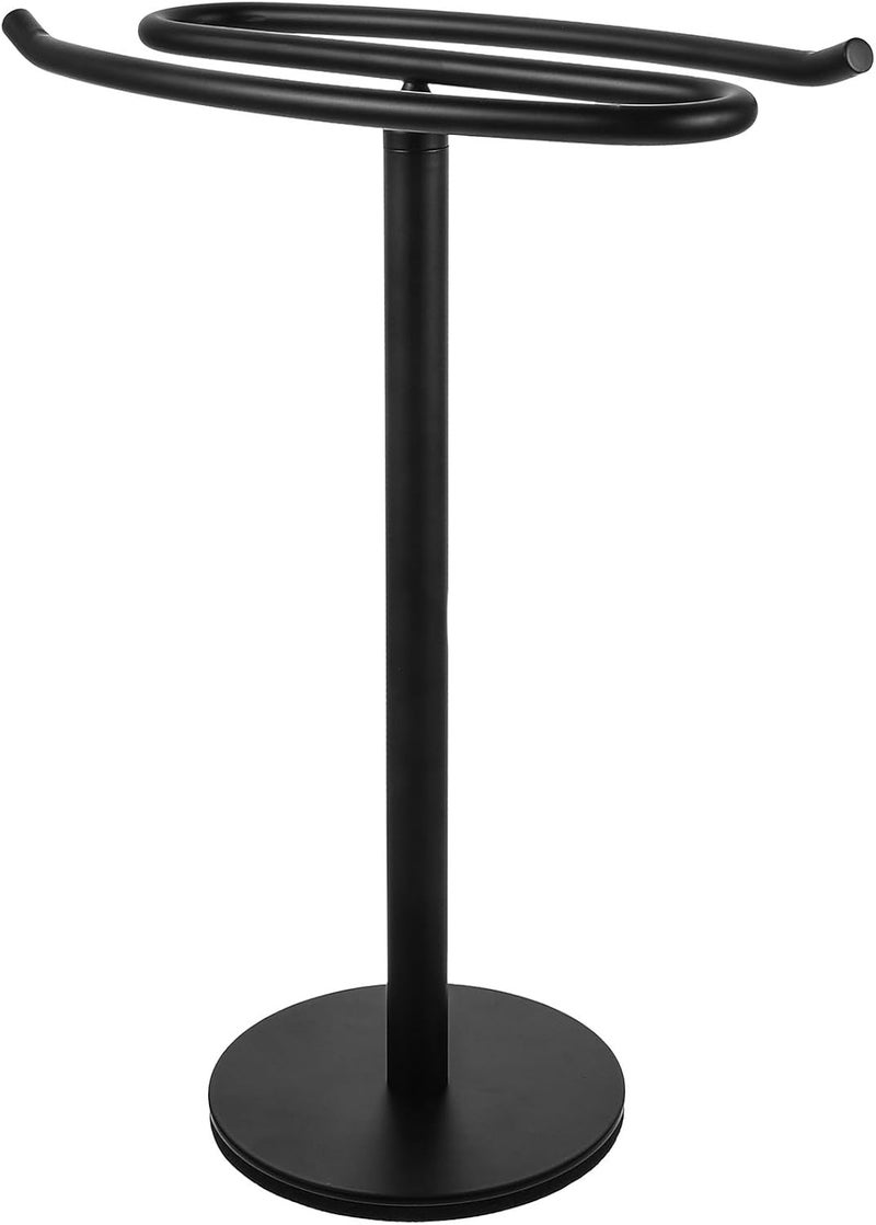 Multiple sizes Freestanding Towel Rack Stainless Steel Black Bathroom Hand Towel Holder Stand for Kitchen Countertop with Stable Base All user affordable trusted quality Indoor outdoor use Market diverse application fit Easy lifting build Global assemble options Minimal design Care processed raw material Ergonomic build Multi-use well optimized build Safe approved storage space Natural material Carefully selected material Small apartment fit Hot & cold climate compatible Climate adapted delivery plan Storage transit efficiency build Natural tone color options Diverse use resistant crafted quality Wide daily application Trendy budget practical design Nationwide courier network Salt mist resistant KSA stocked goods Single & bulk use compatible - Image 1