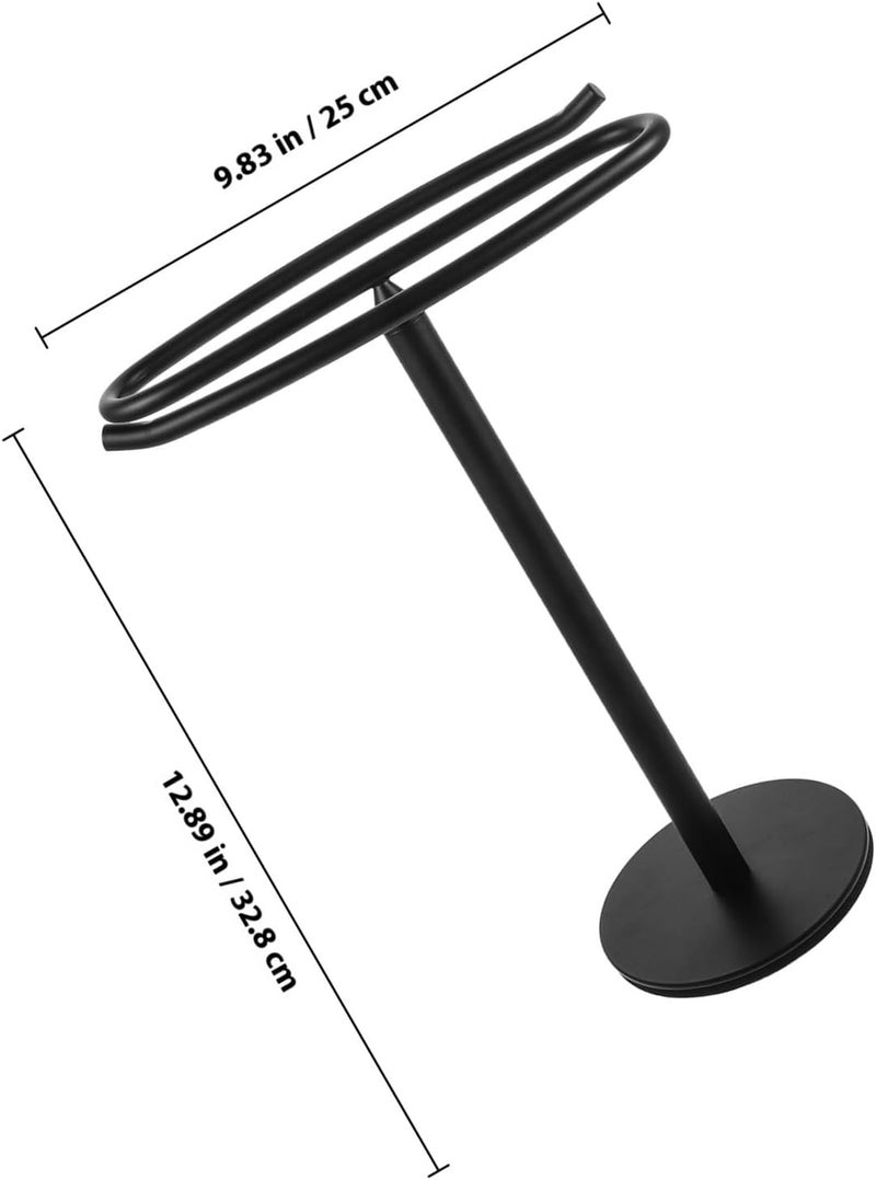 Multiple sizes Freestanding Towel Rack Stainless Steel Black Bathroom Hand Towel Holder Stand for Kitchen Countertop with Stable Base All user affordable trusted quality Indoor outdoor use Market diverse application fit Easy lifting build Global assemble options Minimal design Care processed raw material Ergonomic build Multi-use well optimized build Safe approved storage space Natural material Carefully selected material Small apartment fit Hot & cold climate compatible Climate adapted delivery plan Storage transit efficiency build Natural tone color options Diverse use resistant crafted quality Wide daily application Trendy budget practical design Nationwide courier network Salt mist resistant KSA stocked goods Single & bulk use compatible - Image 2