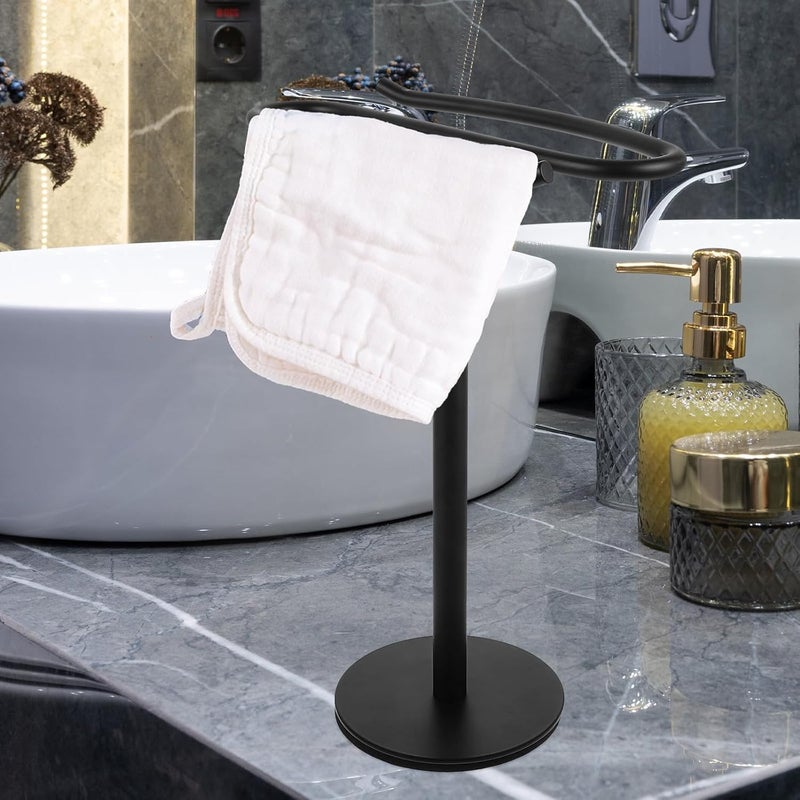 Multiple sizes Freestanding Towel Rack Stainless Steel Black Bathroom Hand Towel Holder Stand for Kitchen Countertop with Stable Base All user affordable trusted quality Indoor outdoor use Market diverse application fit Easy lifting build Global assemble options Minimal design Care processed raw material Ergonomic build Multi-use well optimized build Safe approved storage space Natural material Carefully selected material Small apartment fit Hot & cold climate compatible Climate adapted delivery plan Storage transit efficiency build Natural tone color options Diverse use resistant crafted quality Wide daily application Trendy budget practical design Nationwide courier network Salt mist resistant KSA stocked goods Single & bulk use compatible - Image 4