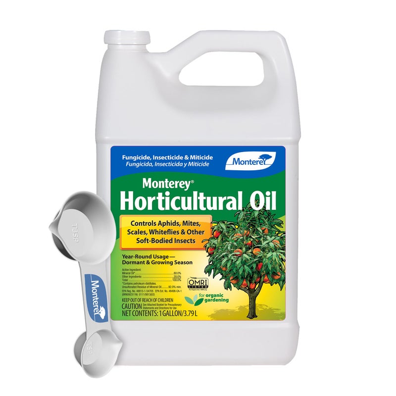 Monterey Horticultural Oil Bundled with Measuring Spoon - Treatment for Control of Insects - OMRI Listed - 1 Gallon - Image 1
