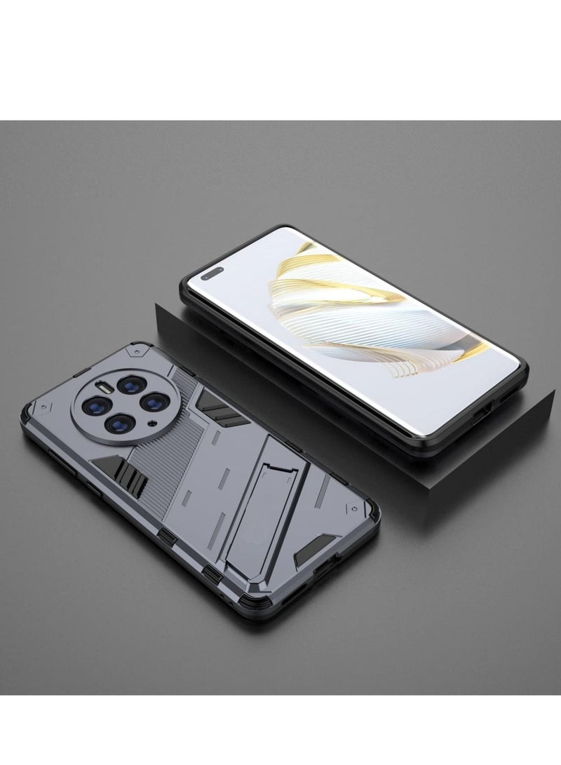 KASTWAVE Case for Mate 50 Pro 2in1 TPU+PC  Bumper Shockproof Ultra-Thin Protective Phone Cover Stylish Business Gray - Image 2