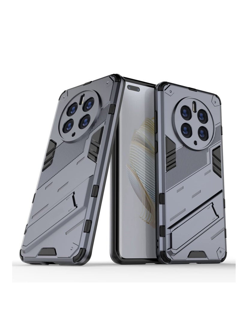 KASTWAVE Case for Mate 50 Pro 2in1 TPU+PC  Bumper Shockproof Ultra-Thin Protective Phone Cover Stylish Business Gray - Image 4